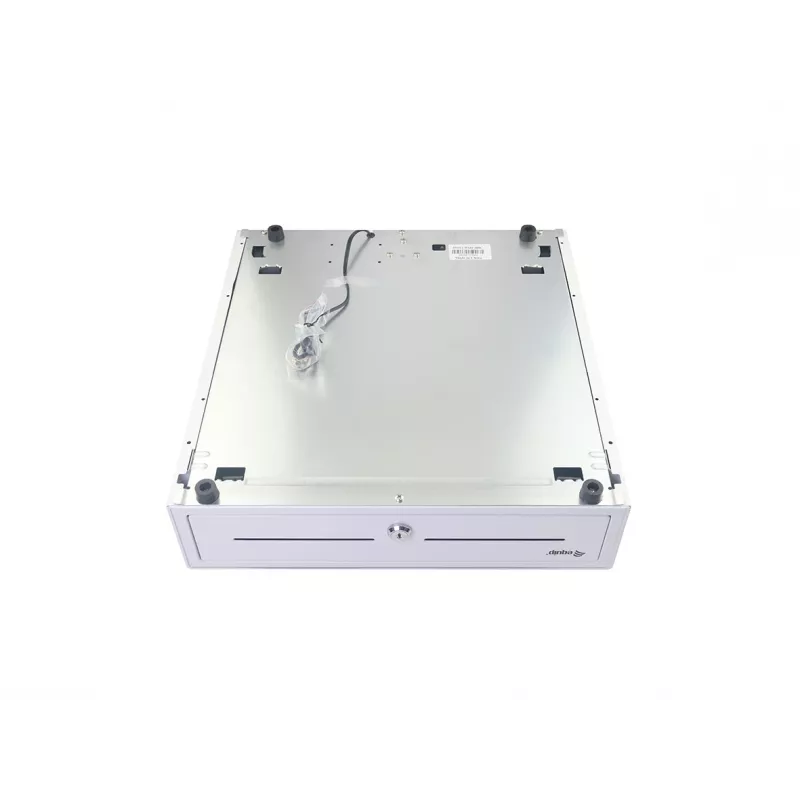 Equip 351011 cajón portamonedas POS, 4 compartimentos para billetes / 8 para monedas, RJ11, blanco