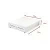 Equip 351011 cajón portamonedas POS, 4 compartimentos para billetes / 8 para monedas, RJ11, blanco