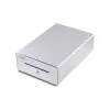 Cajón portamonedas Equip para sistemas de caja (POS), 4 compartimentos para billetes / 4 para monedas, ranuras para monedas extraíbles, conexión RJ11, aluminio