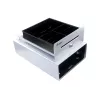 Cajón portamonedas Equip para sistemas de caja (POS), 4 compartimentos para billetes / 4 para monedas, ranuras para monedas extraíbles, conexión RJ11, aluminio