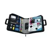 WEDO personal organizer 58 601 — carpeta de documentos de plástico y poliéster para A4 con compartimento para tarjetas de visita, negro
