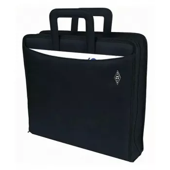 WEDO personal organizer 58 601 — carpeta de documentos de plástico y poliéster para A4 con compartimento para tarjetas de visita, negro