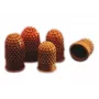 Rexel 23520304 dedales de goma para pasar hojas, talla 0, diámetro 20 mm, naranja