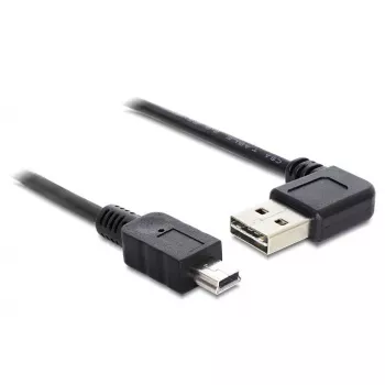 Cable USB DeLOCK 5m USB 2.0 A - Mini-USB m/m 83381 negro