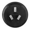 Adaptador de viaje Hama 00108882 tipo F a tipo I (AU) negro