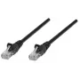 Intellinet 347440 cable de conexión de red, Cat5e U/UTP, RJ45 (M) a RJ45 (M), 0,3 m, moldeado, sin enganches, negro, 10 uds.