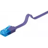 Cable de parcheo plano Goobay CAT 6A U/UTP violeta 0,5 m