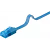 Cable patch plano Goobay CAT 6A U/UTP azul 1 m