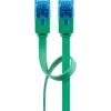 Cable patch plano Goobay CAT 6A U/UTP 1 m verde RJ-45