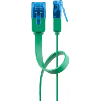 Cable patch plano Goobay CAT 6A U/UTP 1 m verde RJ-45