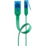 Cable patch plano Goobay CAT 6A U/UTP 1 m verde RJ-45