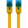 Cable patch plano Goobay CAT 6A U/UTP amarillo 2 m