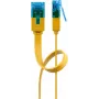 Cable patch plano Goobay CAT 6A U/UTP amarillo 2 m