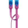 Cable patch plano Goobay CAT 6A U/UTP magenta 2 m
