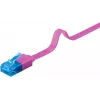 Cable patch plano Goobay CAT 6A U/UTP magenta 2 m