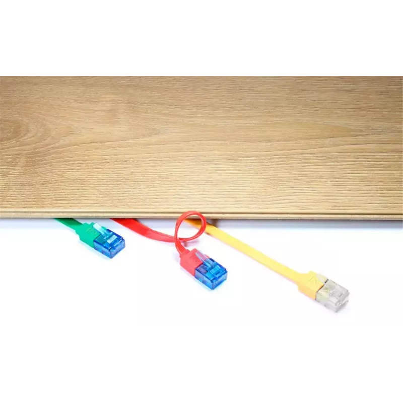 Cable patch plano Goobay CAT 6A U/UTP azul 3 m