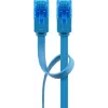 Cable patch plano Goobay CAT 6A U/UTP azul 3 m