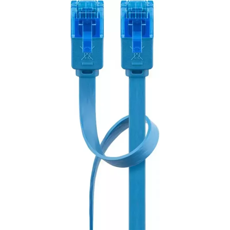 Cable patch plano Goobay CAT 6A U/UTP azul 3 m