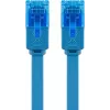 Cable patch plano Goobay CAT 6A U/UTP azul 3 m