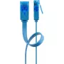 Cable patch plano Goobay CAT 6A U/UTP azul 3 m
