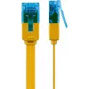 Cable patch plano Goobay CAT 6A U/UTP amarillo 3 m
