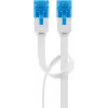 Cable patch plano Goobay CAT 6A U/UTP blanco 3 m