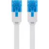 Cable patch plano Goobay CAT 6A U/UTP blanco 3 m