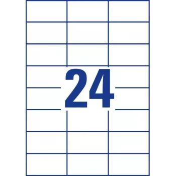 Etiquetas autoadhesivas Avery Zweckform 6173 rectangulares permanentes blancas — 720 uds.