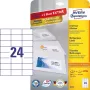 Etiquetas autoadhesivas Avery Zweckform 6173 rectangulares permanentes blancas — 720 uds.