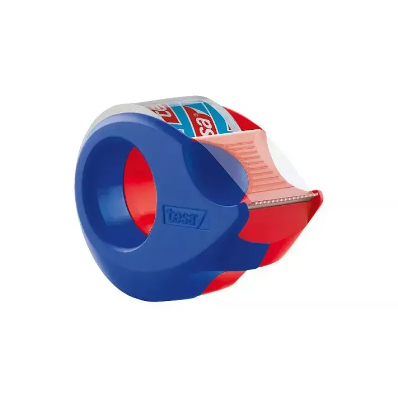 Tesa 57859 Dispensador de cinta adhesiva, azul/rojo