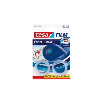 Tesa 57859 Dispensador de cinta adhesiva, azul/rojo