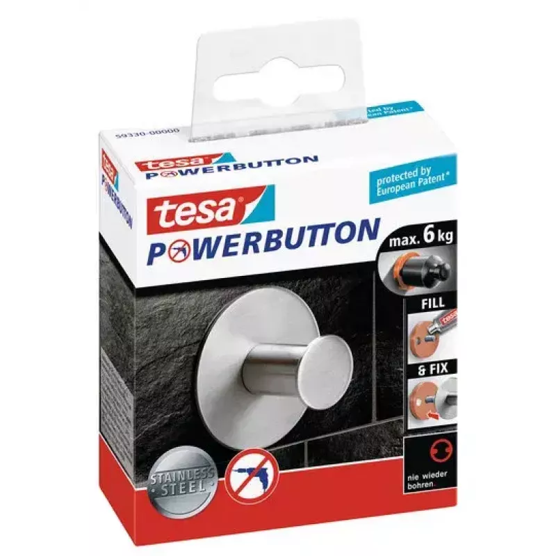 Gancho para toallas TESA Powerbutton 59330