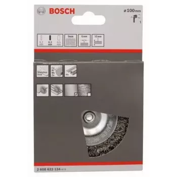 Cepillo de alambre circular Bosch 2 608 622 124 10 cm diámetro de vástago 6 mm