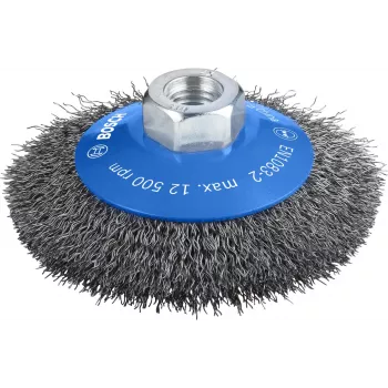 Cepillo de lijar Bosch Clean for Metal Tapered Brushes Crimped Wire