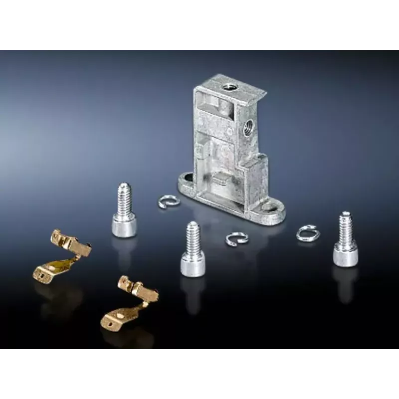 Set de montaje para armario Rittal TS 4199.000 — carcasa de zinc, plateado, compatible con TS/SE/PS, cantidad por pack 6 uds.