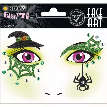 Pegatinas de arte facial HERMA bruja