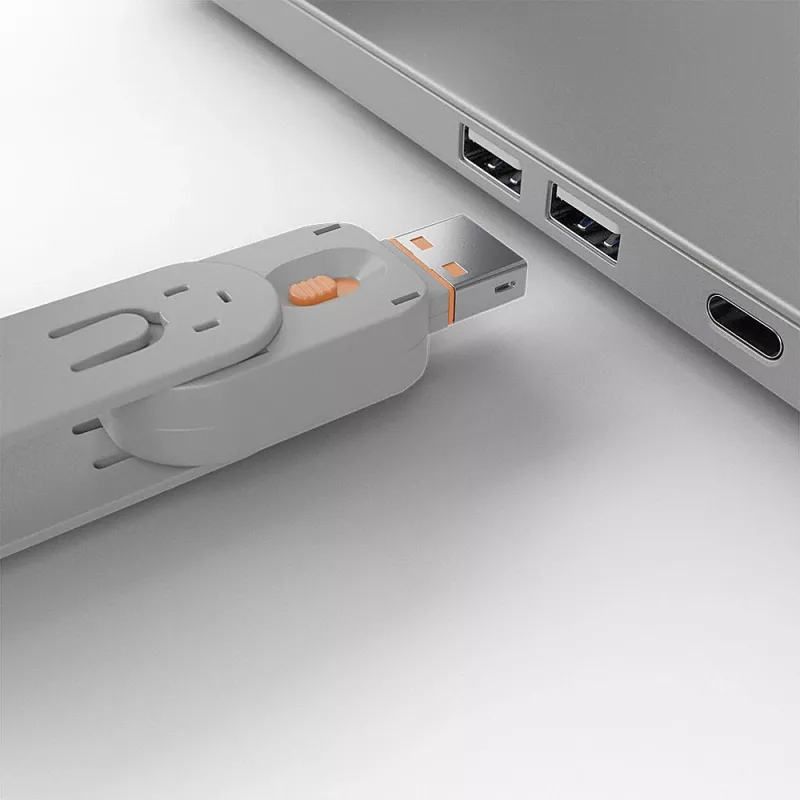 Llave de bloqueo de puerto USB Type-A Lindy, naranja
