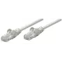 Intellinet 737302 cable de conexión de red, Cat5e, 0,25 m, UTP, RJ45, moldeado, sin enganches, gris
