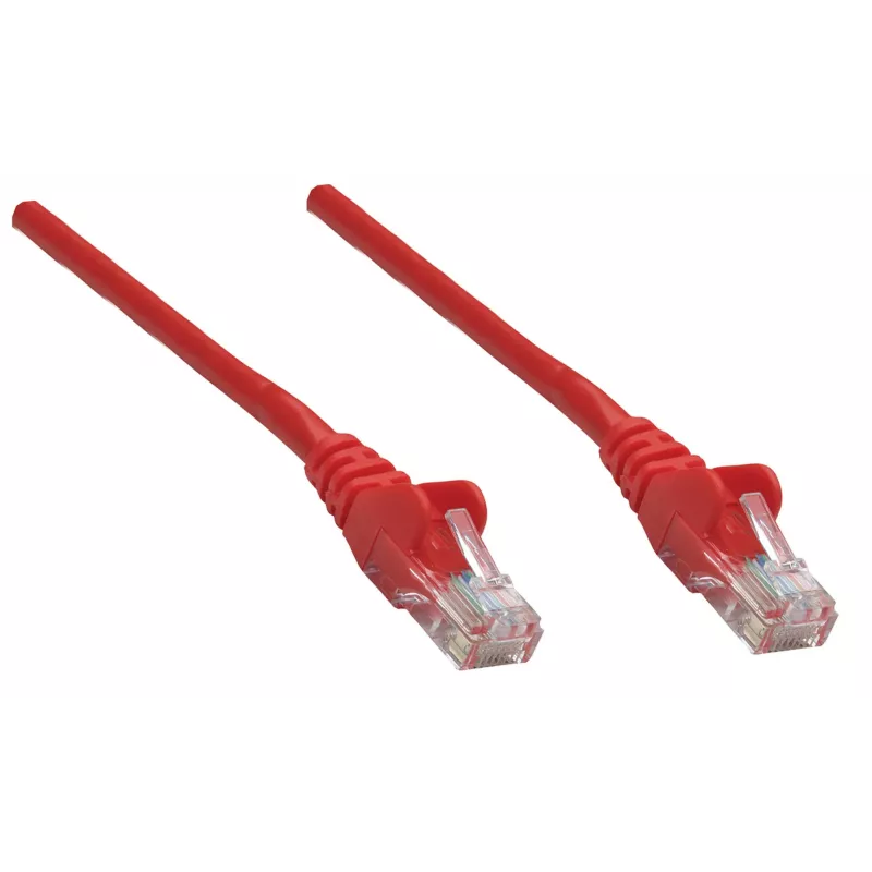 Intellinet 739016 cable de conexión de red, Cat5e, 1,5 m, SFTP, RJ45, con capuchón, sin enganches, rojo