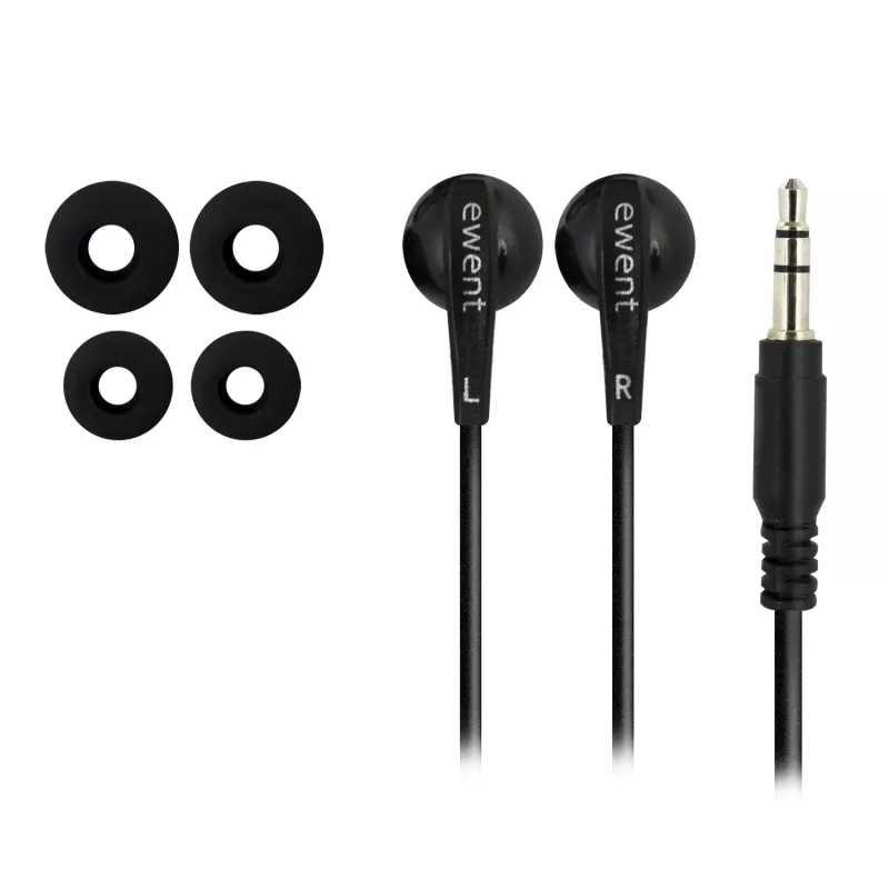 Ewent EW3584 cable para auriculares/headset con cable in-ear música negro