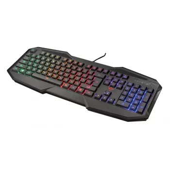 Teclado gaming Trust GXT 830-RW Avonn USB alemán negro RGB LED