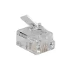Conector modular ACT RJ11 (6P/4C) para cable redondo con conductores flexibles