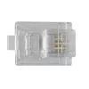 Conector modular ACT RJ11 (6P/4C) para cable redondo con conductores flexibles
