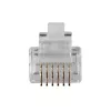 Conector modular ACT RJ12 (6P/6C) para cable plano