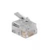 Conector modular Intronics RJ-12 M TD106M ACT cable redondo hilo macizo en bolsa 25 uds.