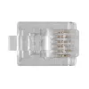 Conector modular Intronics RJ-12 M TD106M ACT cable redondo hilo macizo en bolsa 25 uds.