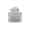 Conector modular ACT RJ12 (6P/6C) para cable redondo con conductores flexibles