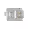 Conector modular ACT RJ12 (6P/6C) para cable redondo con conductores flexibles