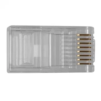 Conector modular ACT RJ45 (8P/8C) para cable plano