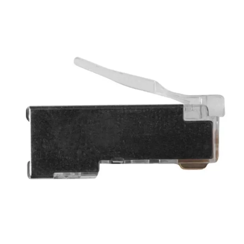Conector modular blindado ACT RJ45 (8P/8C) para cable redondo con conductores flexibles